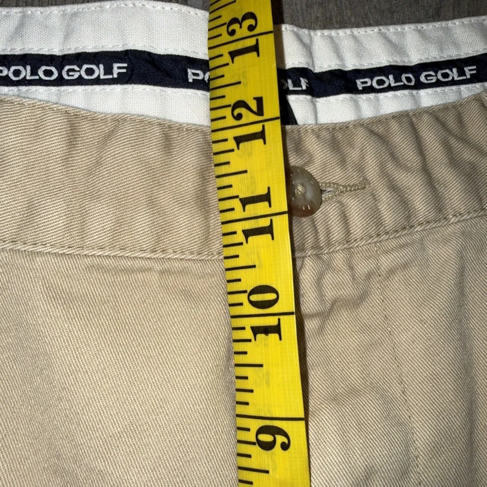 Polo Golf Ralph Lauren Khaki Tan Chino Shorts Men's 35* Fairway Fit VTG *READ